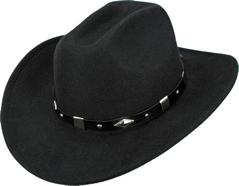 rolled brim cowboy hat|INOGIH Classic Black Western Felt Roll